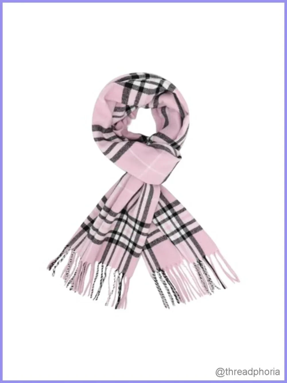 Luxurious Soft Tartan Tassel Scarf Lightweight Cold Weather Essential